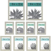 Wholesale - 10pc GRAY WOODGRAIN FRAME SET C/P 1, UPC: 044021639634
